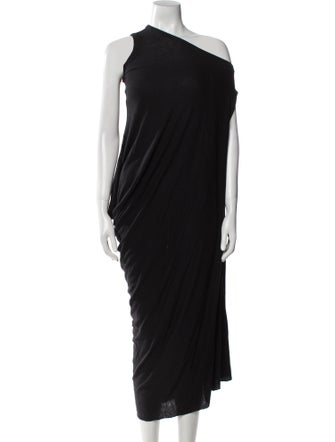 Rick Owens Lilies One-Shoulder Long Dress