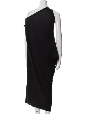 Rick Owens Lilies One-Shoulder Long Dress