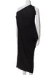 Rick Owens Lilies One-Shoulder Long Dress