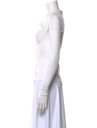 Rick Owens Lilies Cowl Neck Long Sleeve Top