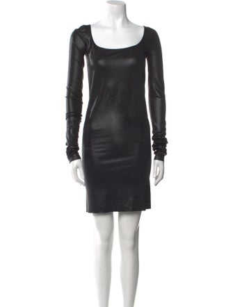Rick Owens Lilies Cowl Neck Mini Dress