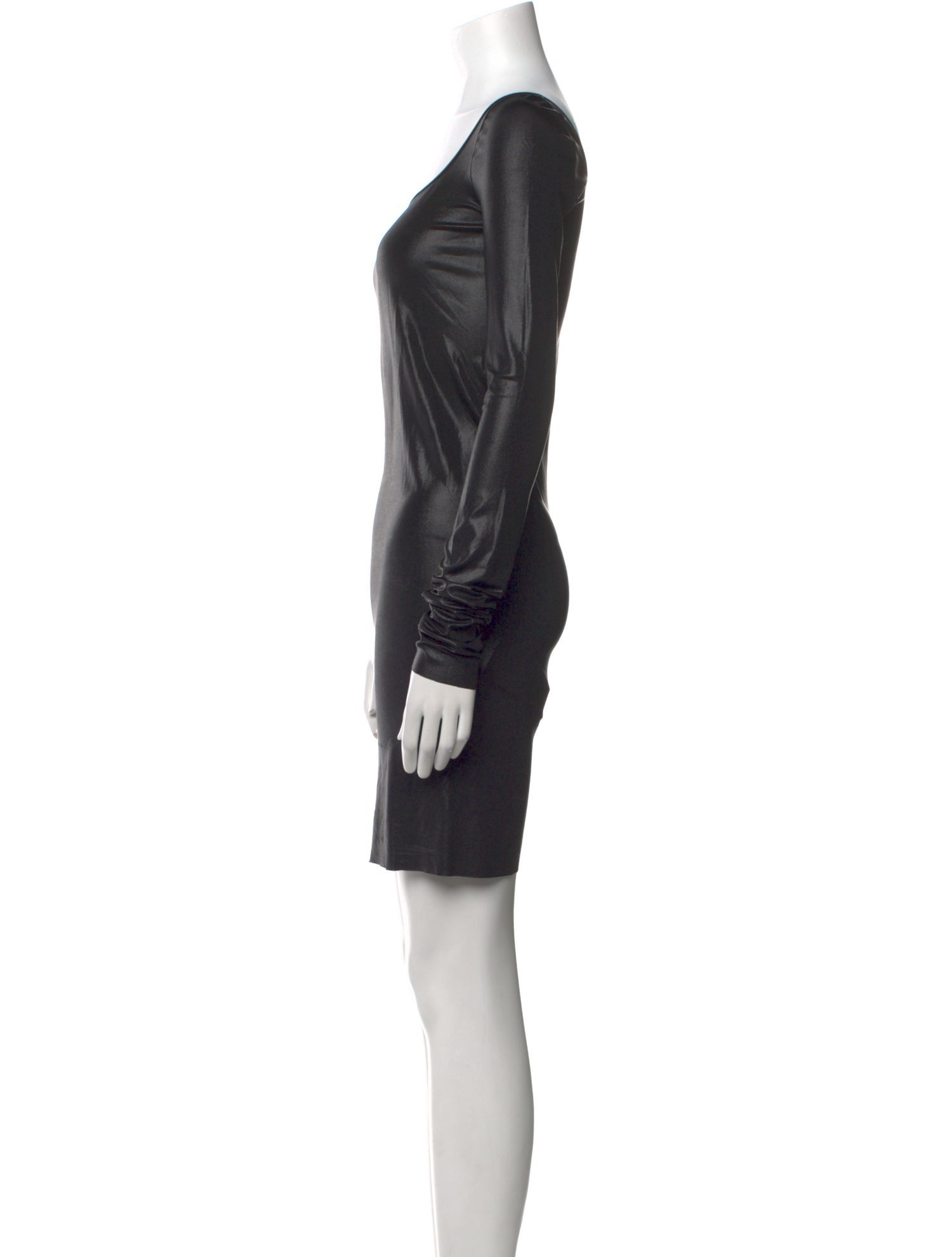 Rick Owens Lilies Cowl Neck Mini Dress