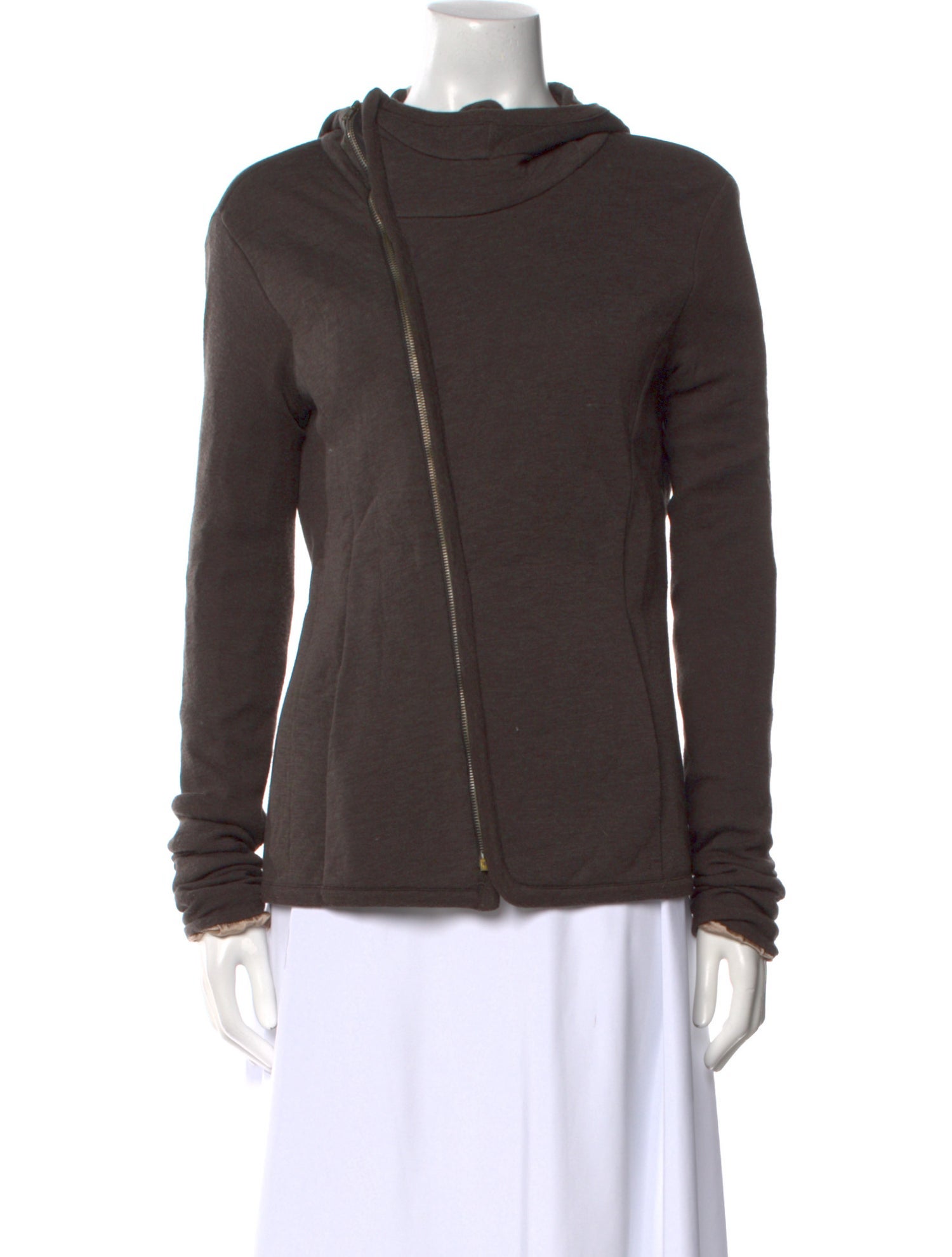 Rick Owens Lilies Cowl Neck Long Sleeve Sweatshirt