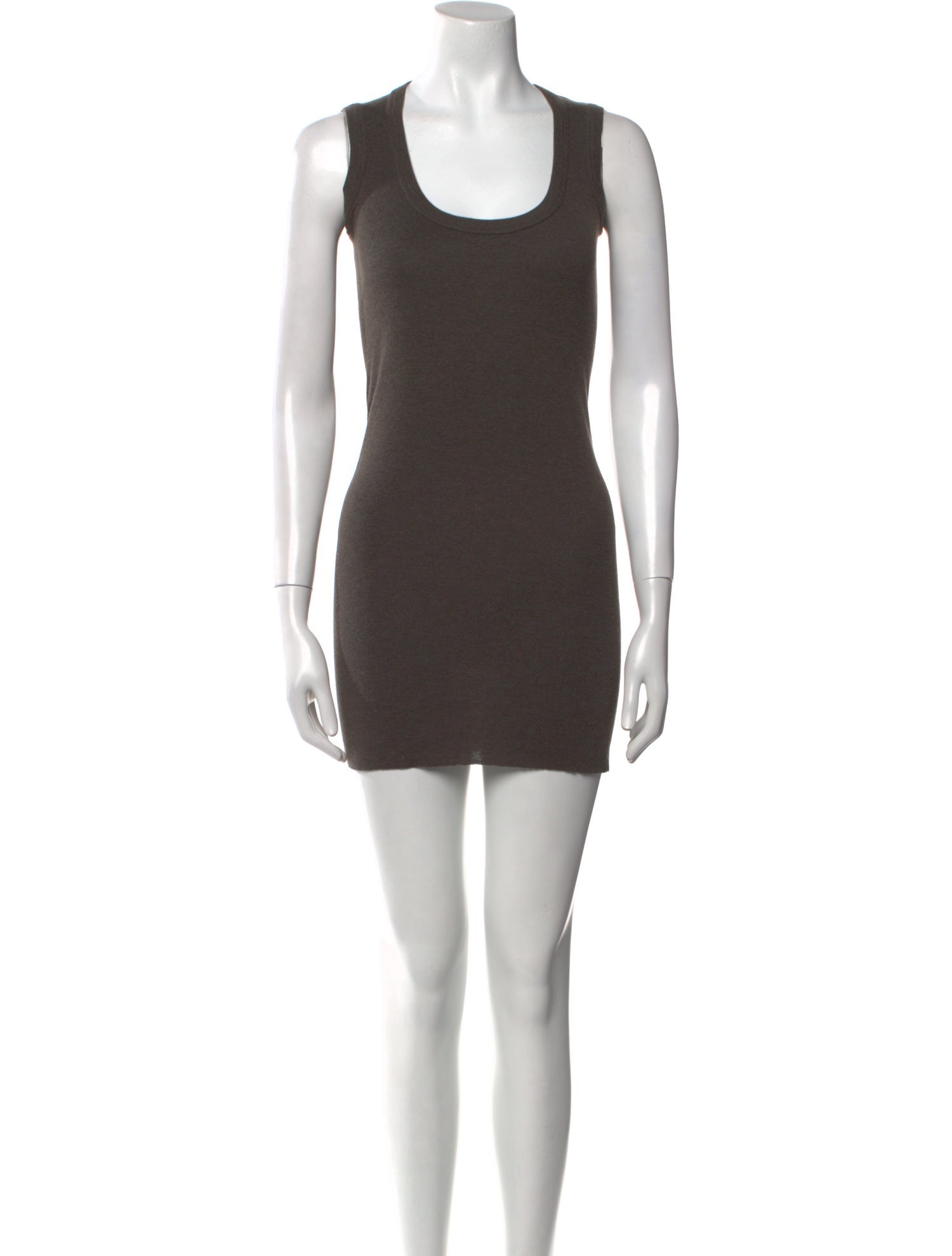 Rick Owens Lilies Scoop Neck Mini Dress