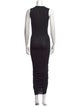 Rick Owens Lilies Cowl Neck Long Dress