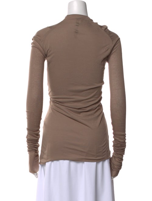 Rick Owens Lilies Cowl Neck Long Sleeve Top