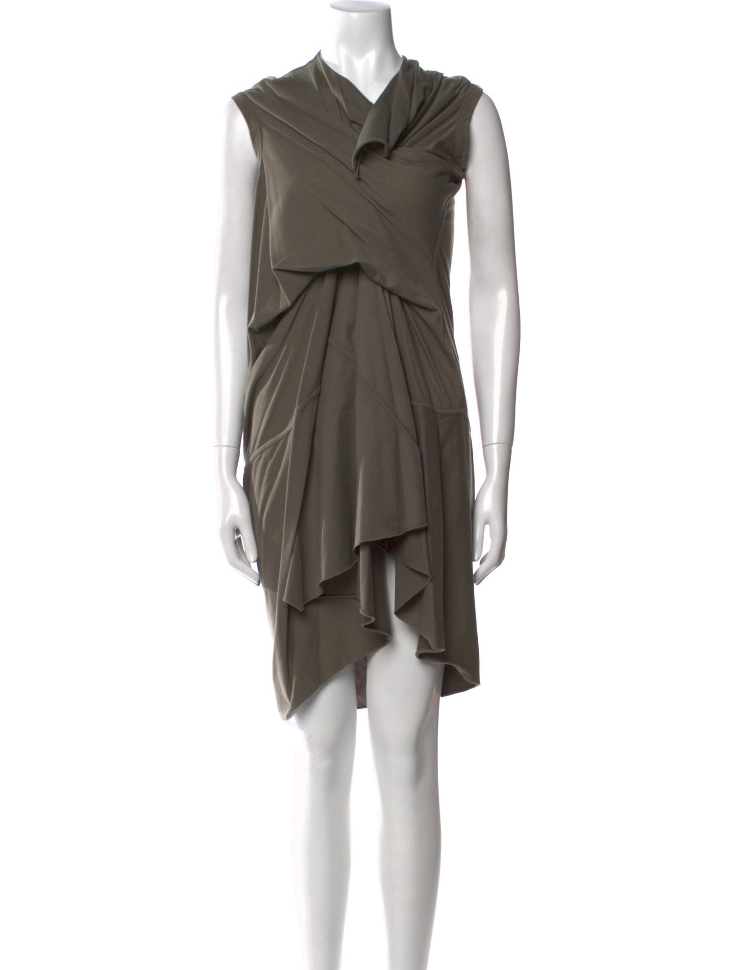 Rick Owens Lilies V-Neck Knee-Length Dress