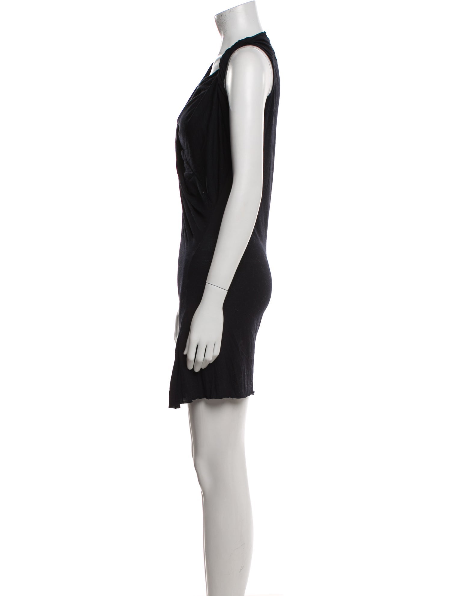 Rick Owens Lilies Square Neckline Mini Dress