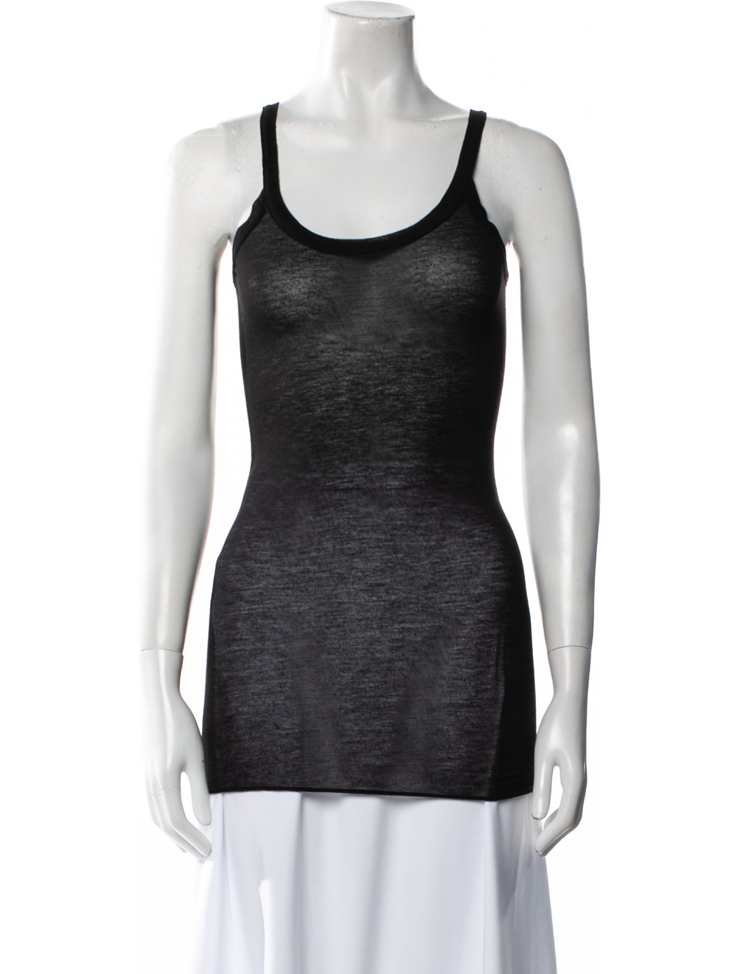 Rick Owens Lilies Late 2000's - Early 2010's Scoop Neck Top