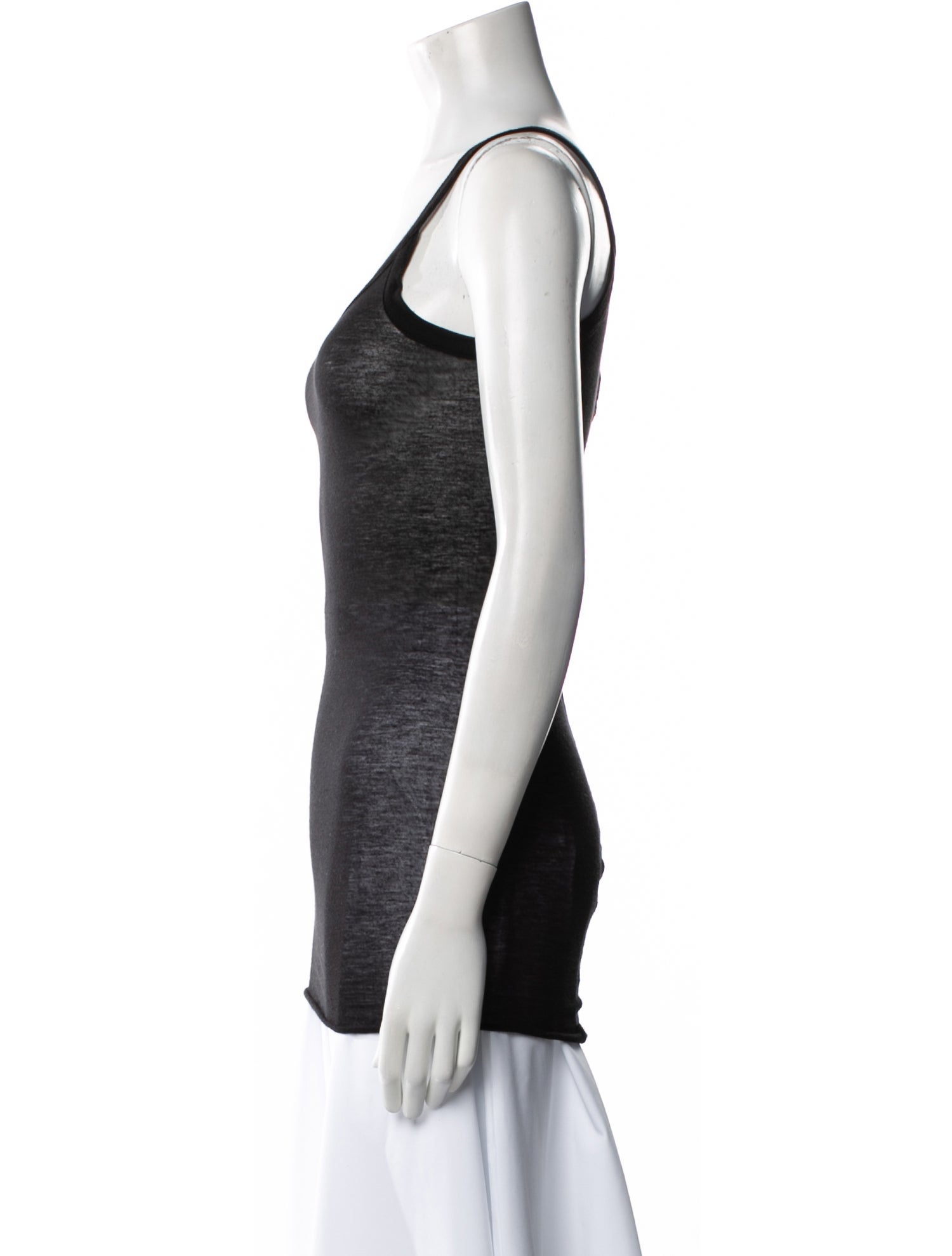 Rick Owens Lilies Late 2000's - Early 2010's Scoop Neck Top