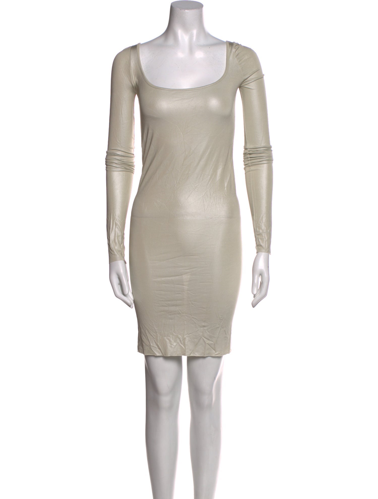 Rick Owens Lilies Square Neckline Mini Dress