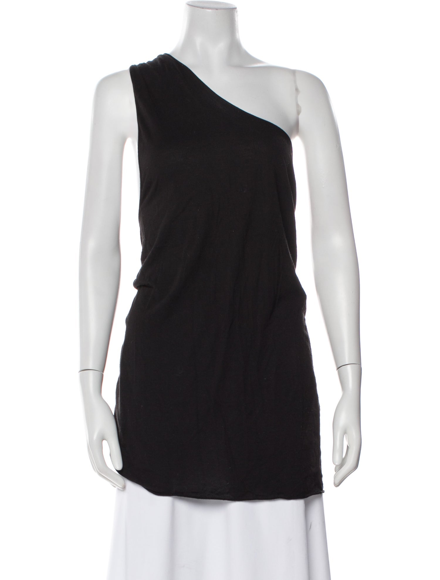 Rick Owens Lilies One-Shoulder Sleeveless Tunic