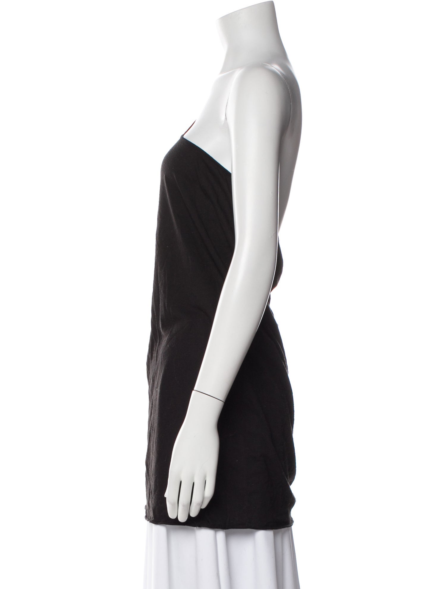 Rick Owens Lilies One-Shoulder Sleeveless Tunic