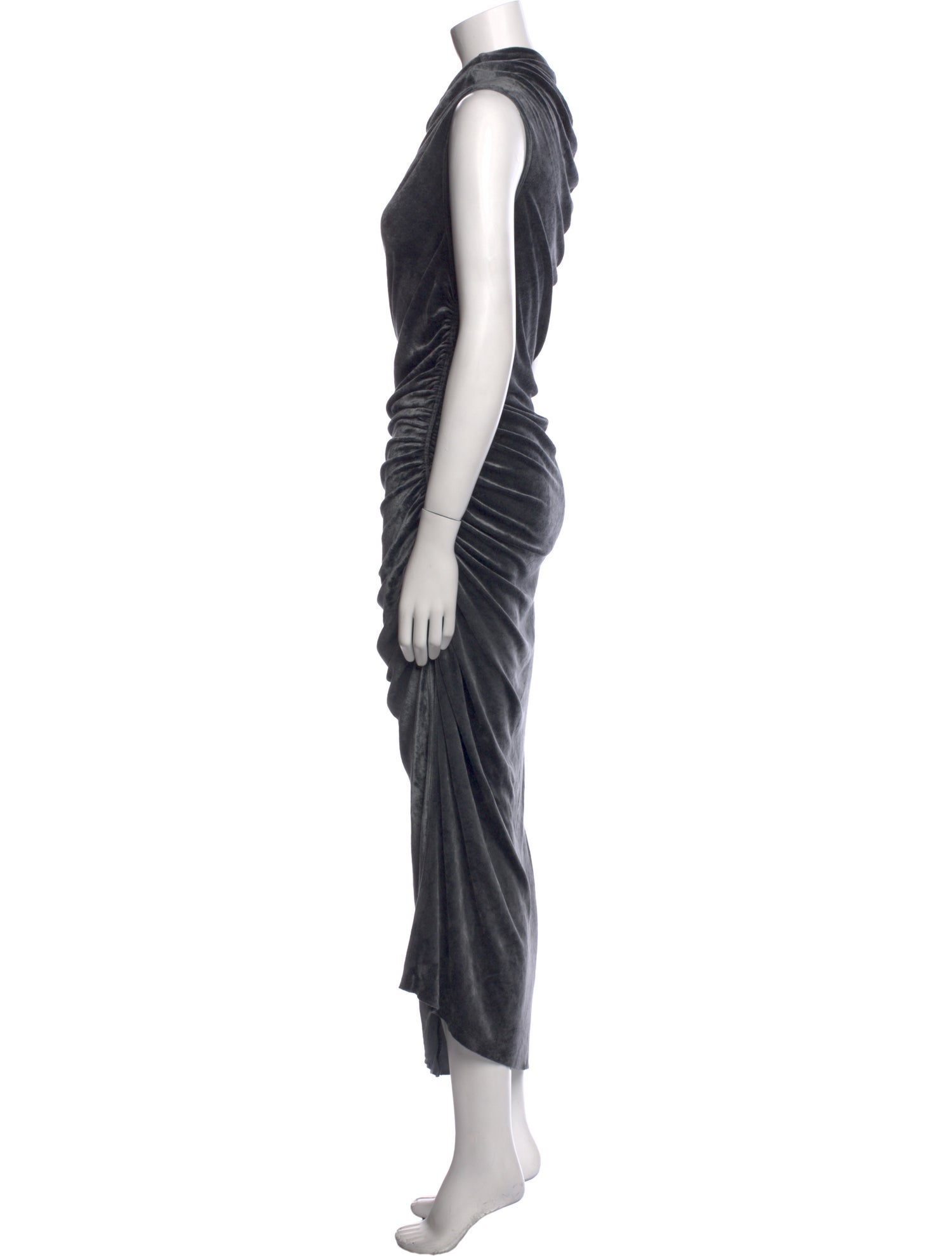 Rick Owens Lilies Velvet Long Dress