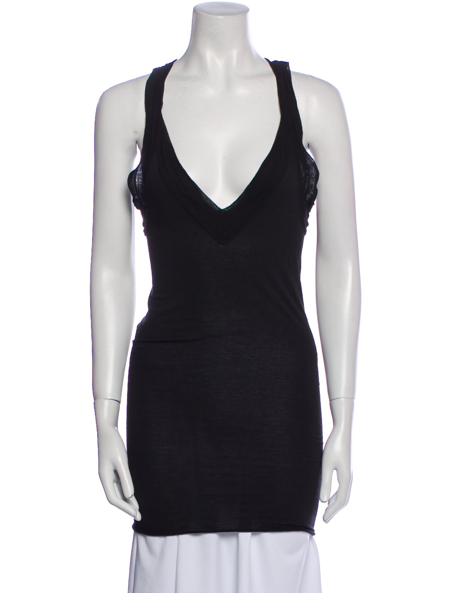 Rick Owens Lilies V-Neck Sleeveless Tunic