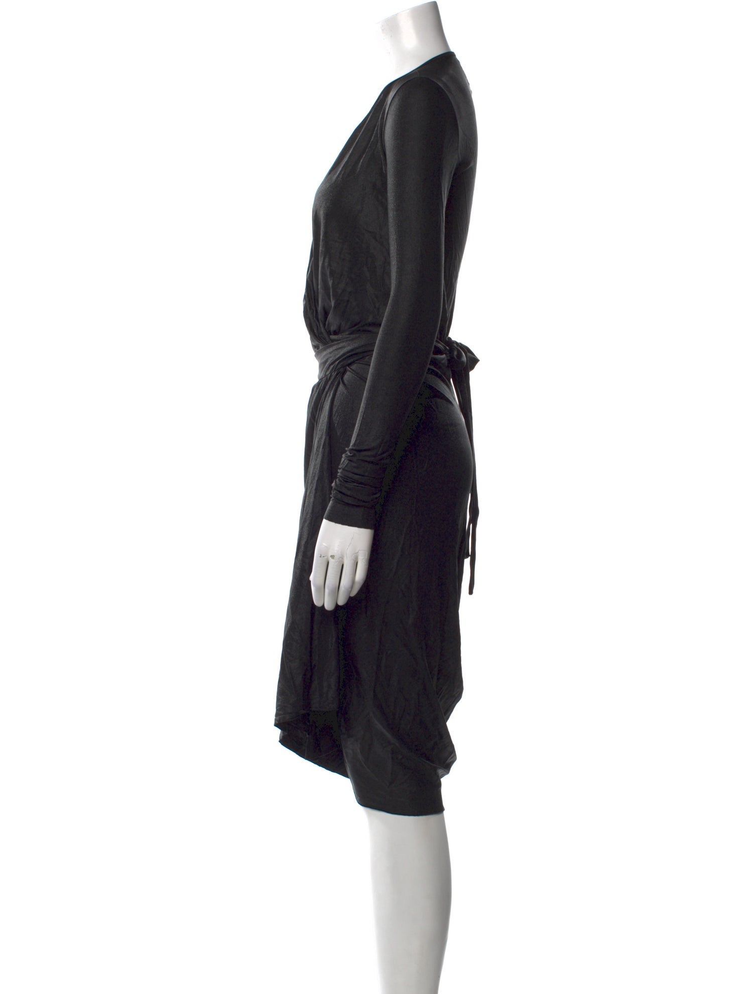 Rick Owens Lilies V-Neck Knee-Length Dress