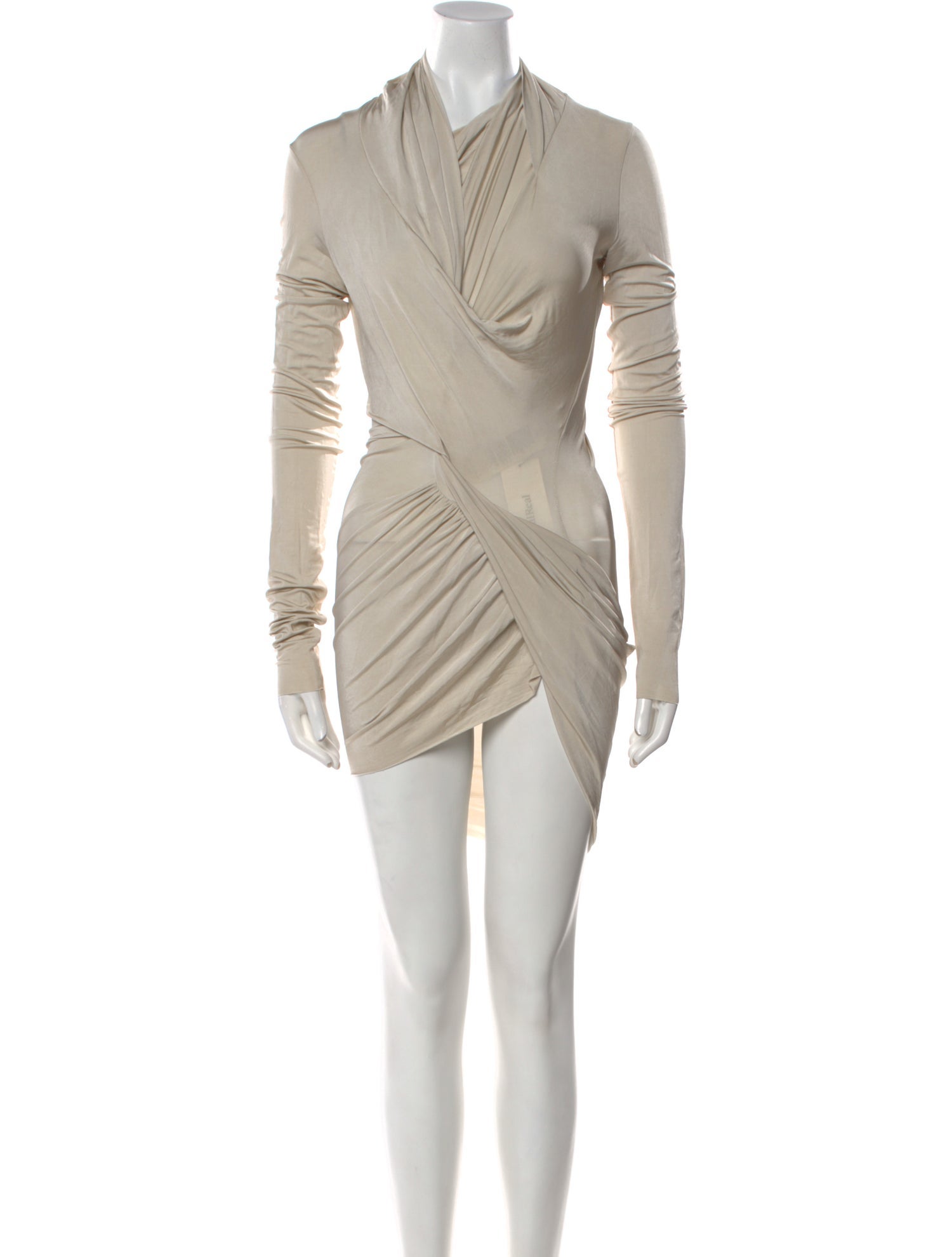 Rick Owens Lilies Cowl Neck Mini Dress