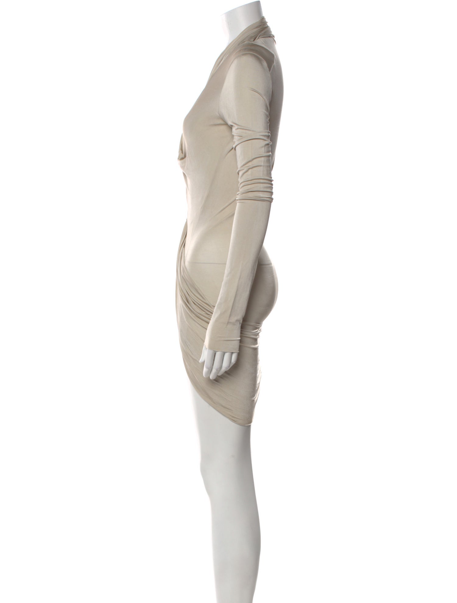 Rick Owens Lilies Cowl Neck Mini Dress