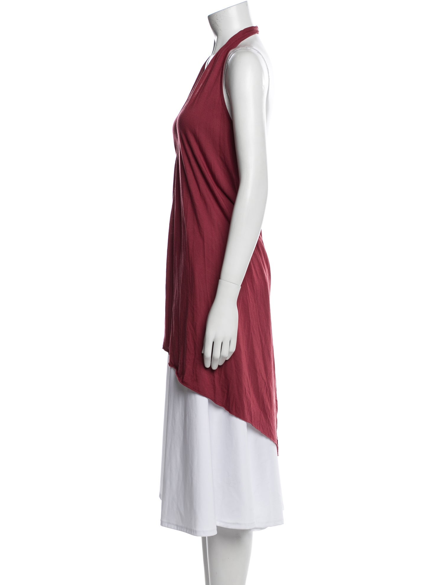 Rick Owens Lilies Halterneck Sleeveless Tunic