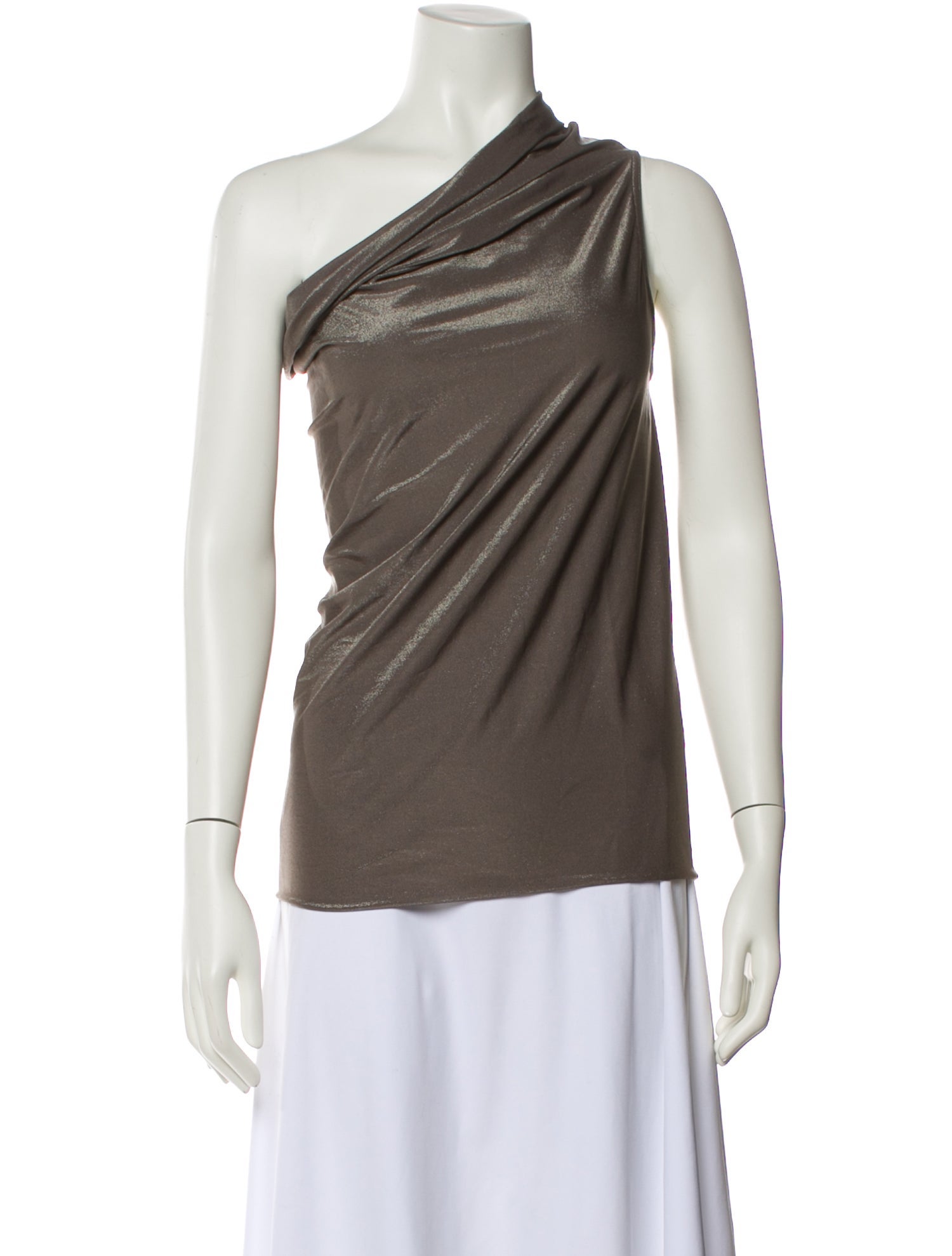 Rick Owens Lilies One-Shoulder Sleeveless Top