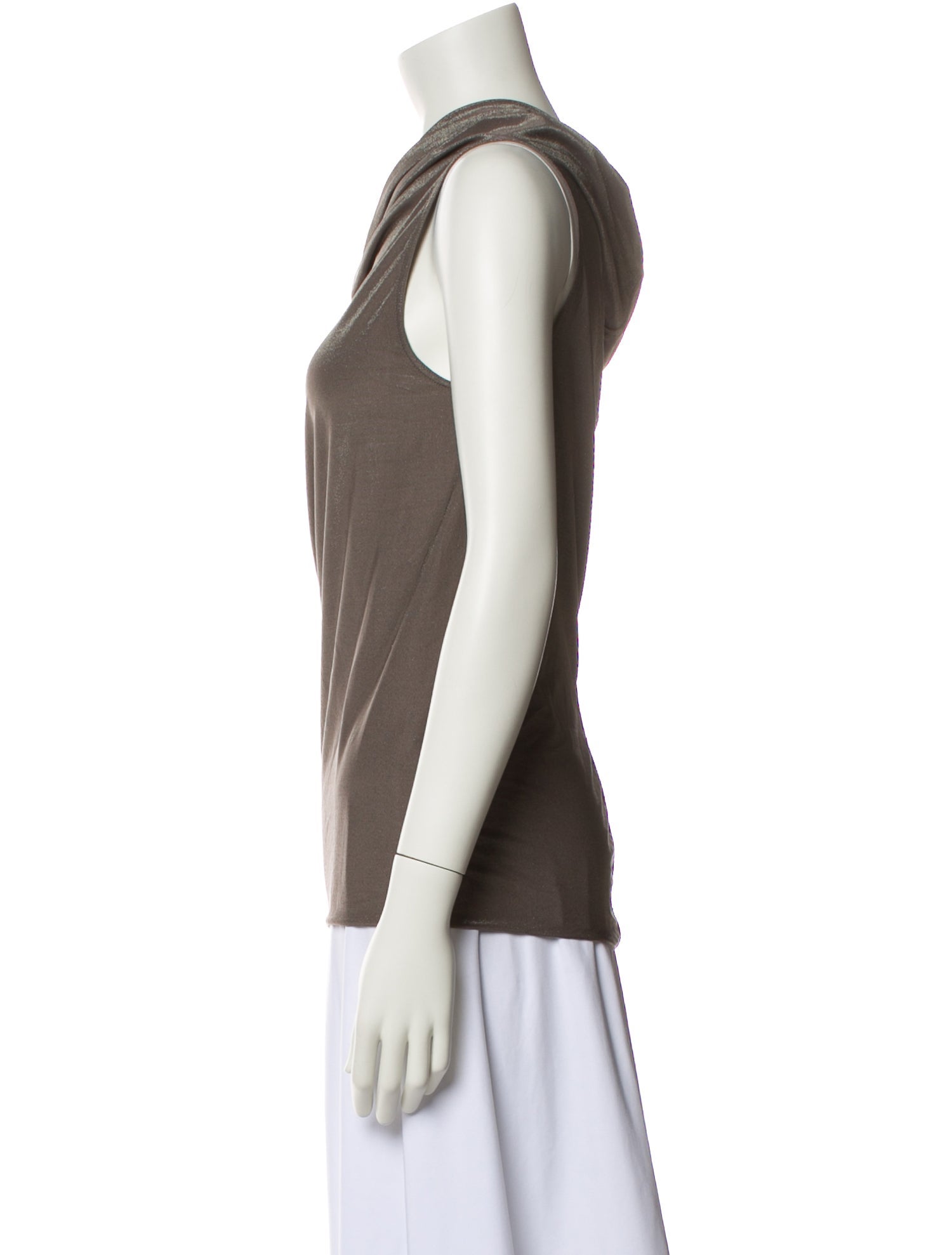 Rick Owens Lilies One-Shoulder Sleeveless Top