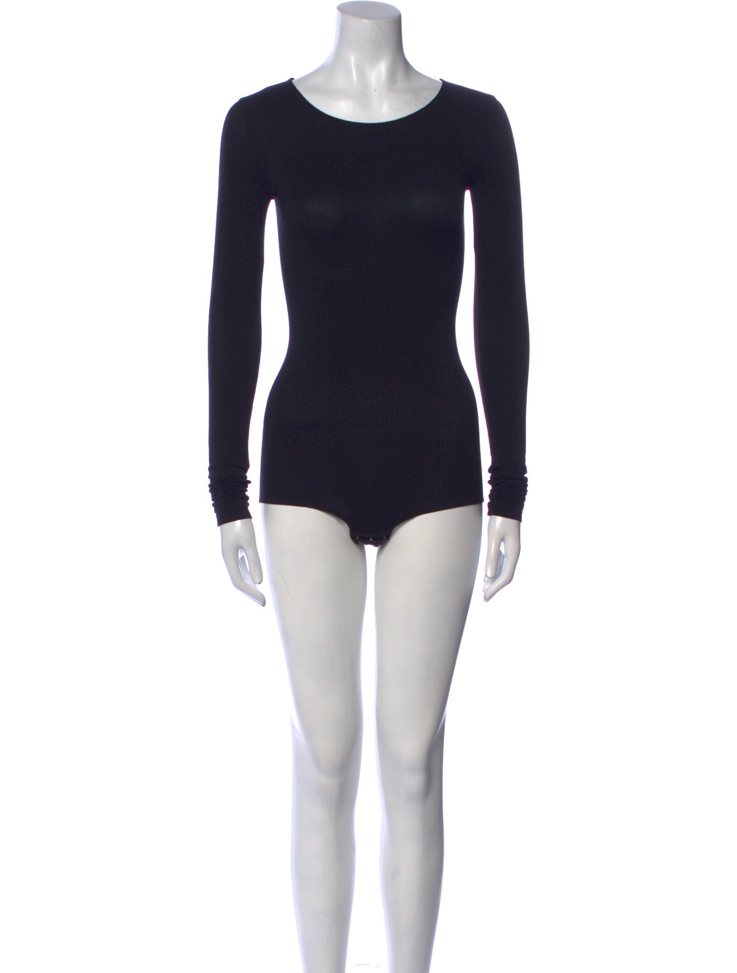 Rick Owens Lilies Scoop Neck Long Sleeve Bodysuit