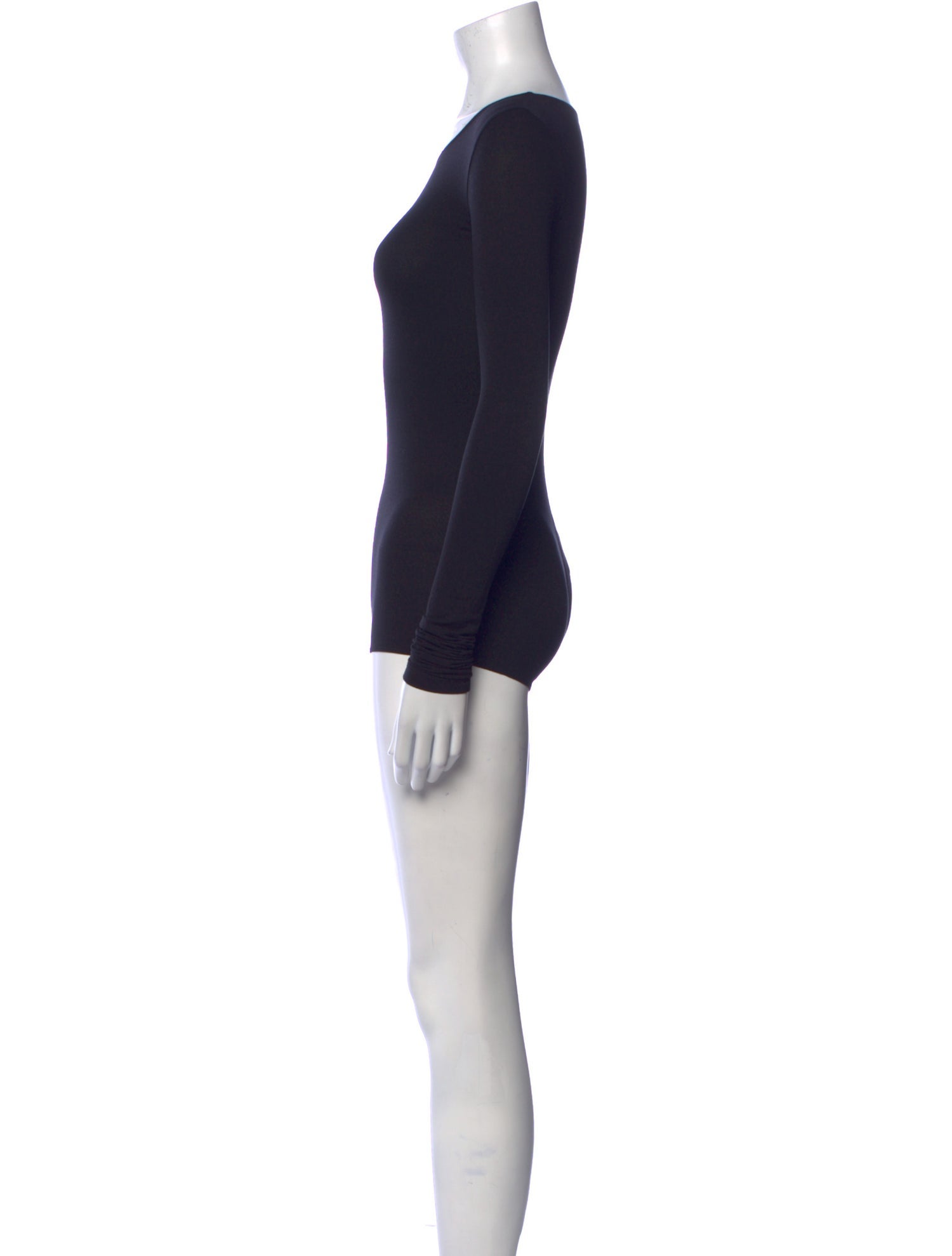Rick Owens Lilies Scoop Neck Long Sleeve Bodysuit
