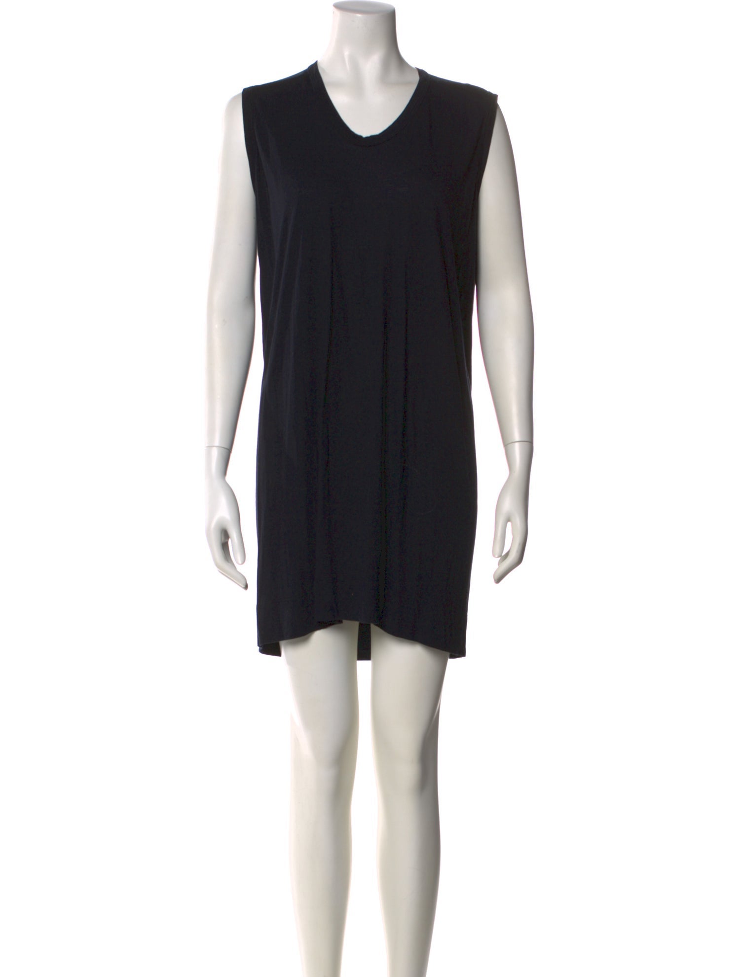 Rick Owens Lilies Scoop Neck Mini Dress