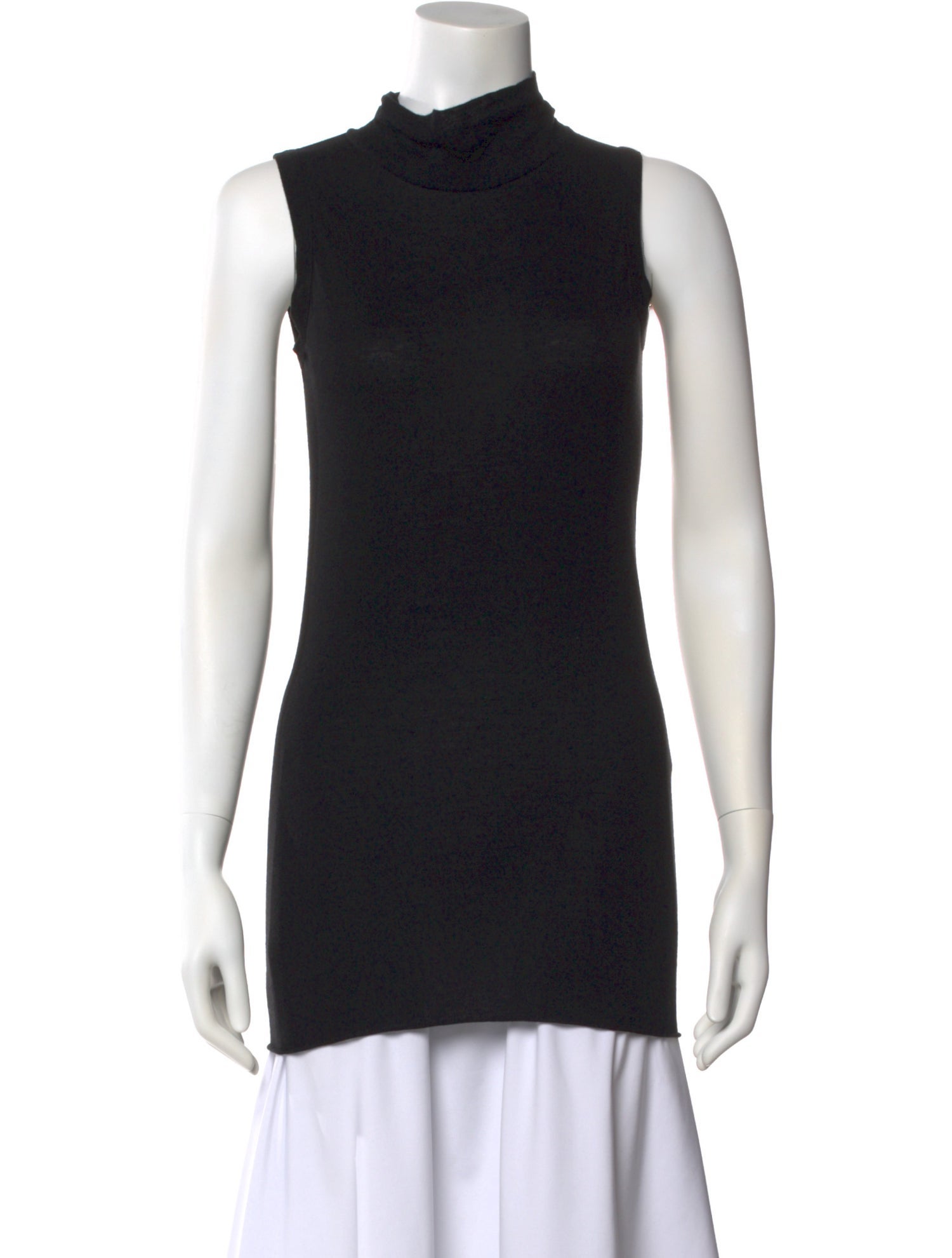 Rick Owens Lilies Cowl Neck Sleeveless Top