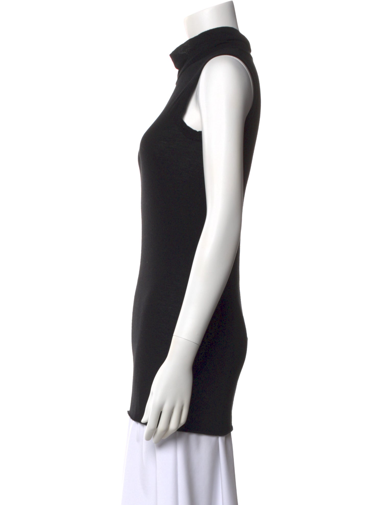 Rick Owens Lilies Cowl Neck Sleeveless Top
