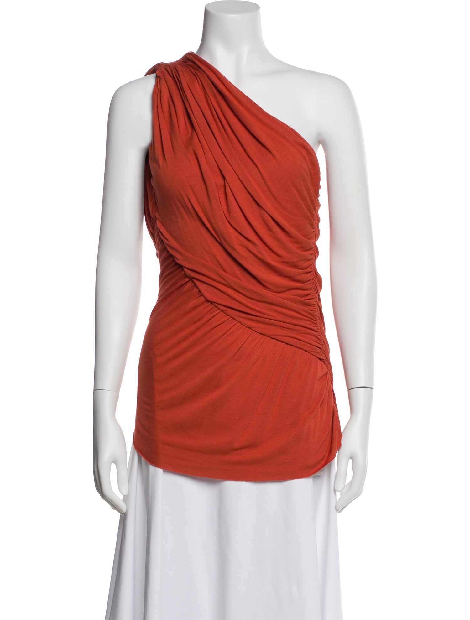 Rick Owens Lilies One-Shoulder Sleeveless Top