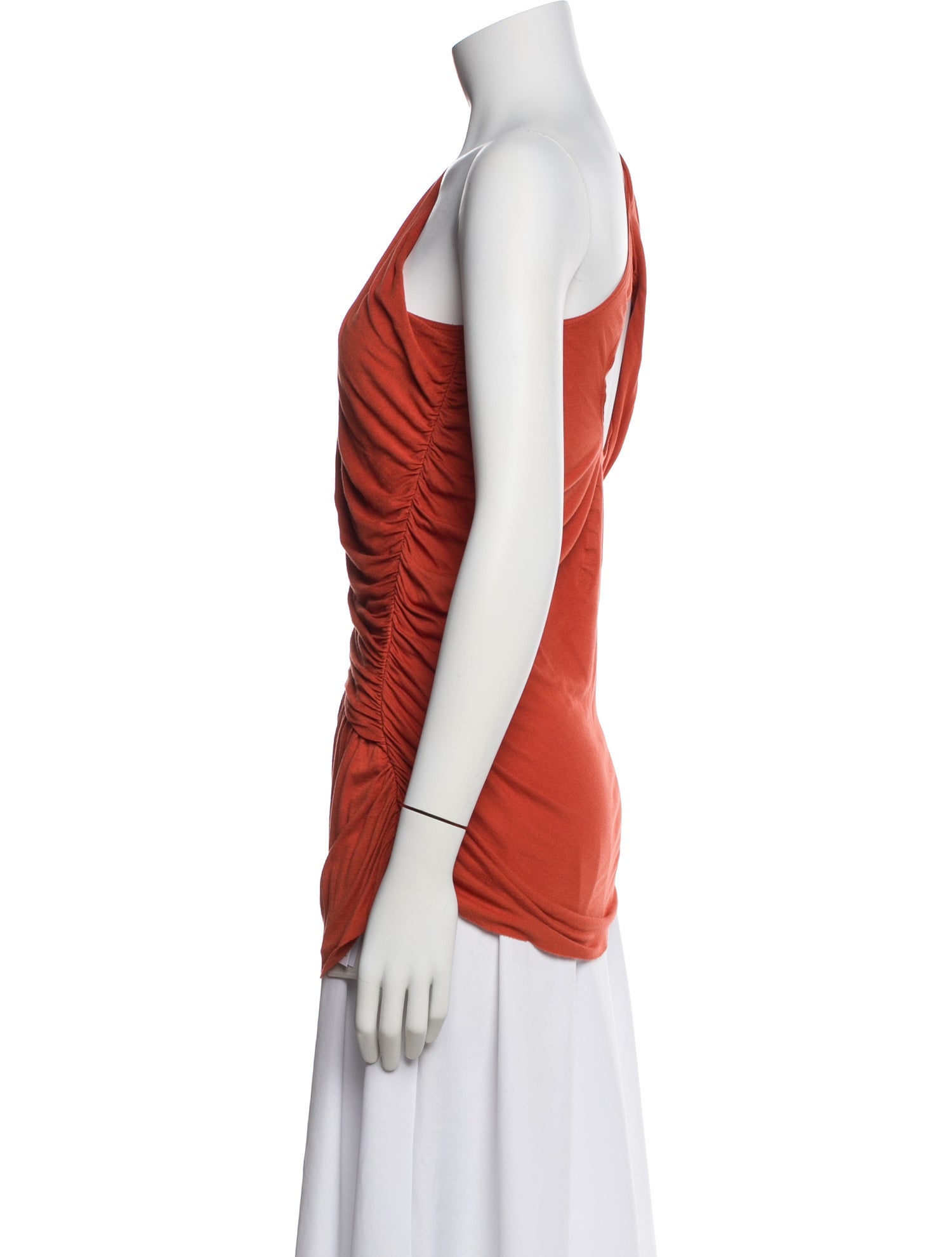 Rick Owens Lilies One-Shoulder Sleeveless Top