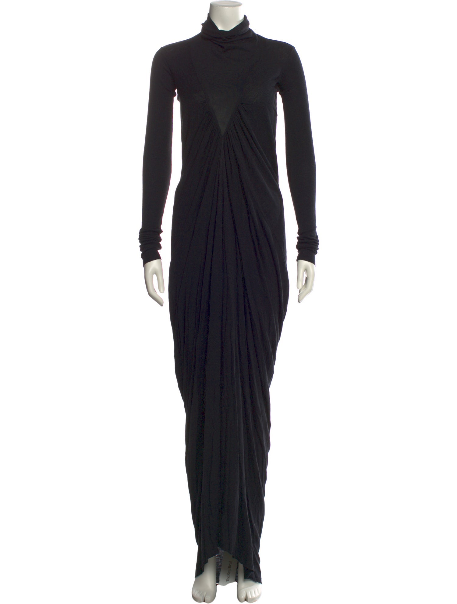 Rick Owens Lilies Turtleneck Midi Length Dress