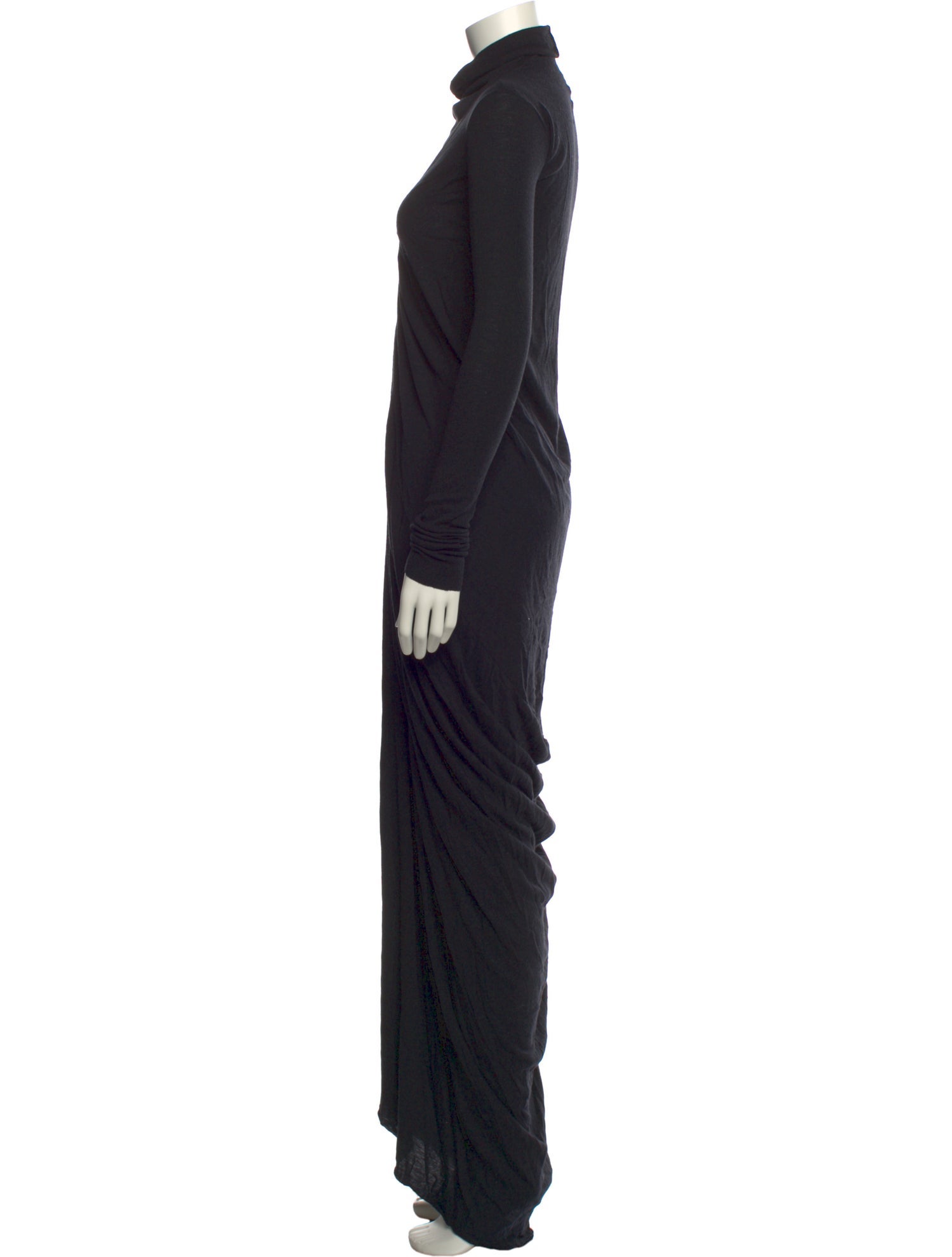 Rick Owens Lilies Turtleneck Midi Length Dress