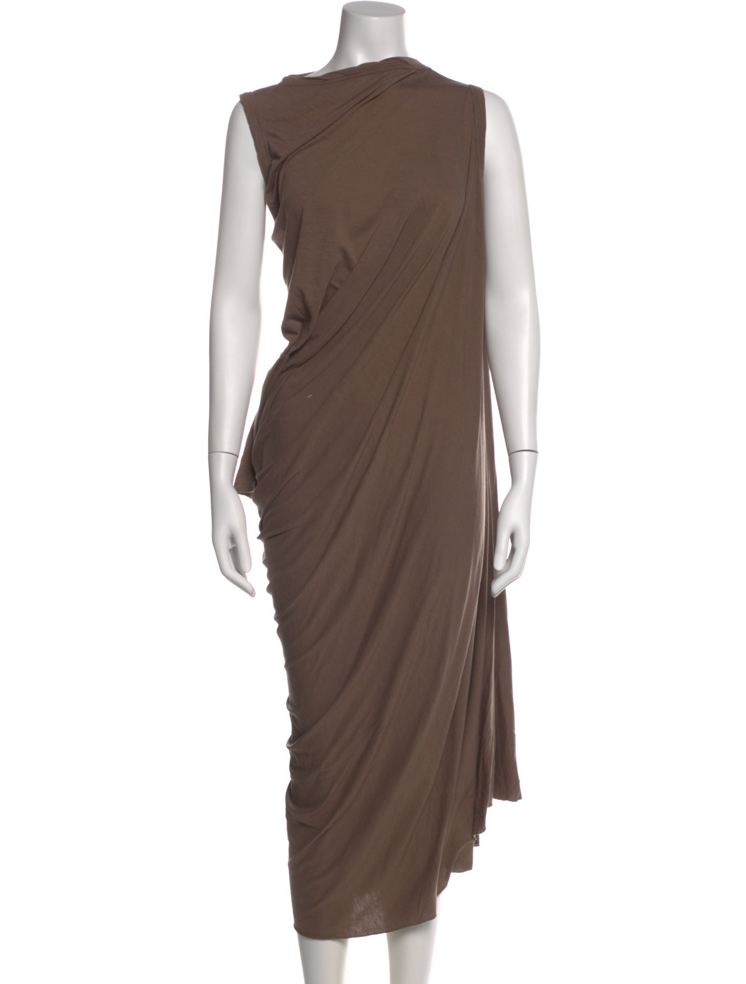 Rick Owens Lilies One-Shoulder Long Dress