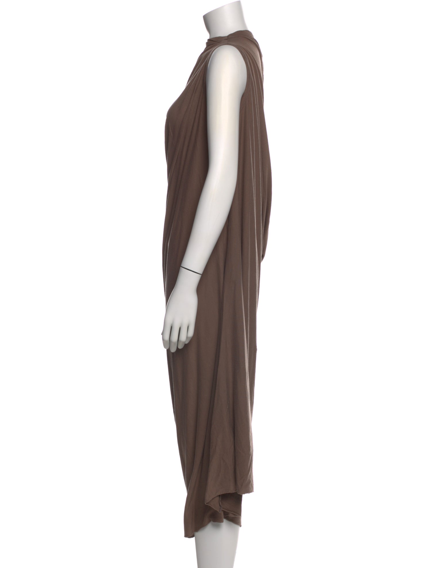 Rick Owens Lilies One-Shoulder Long Dress
