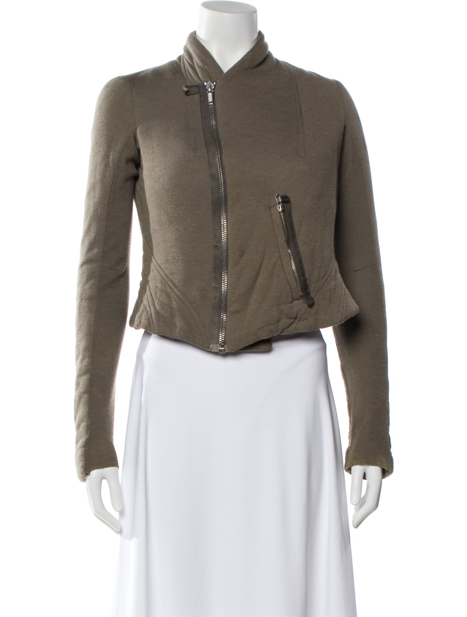 Rick Owens Lilies Vintage Leather Biker Jacket