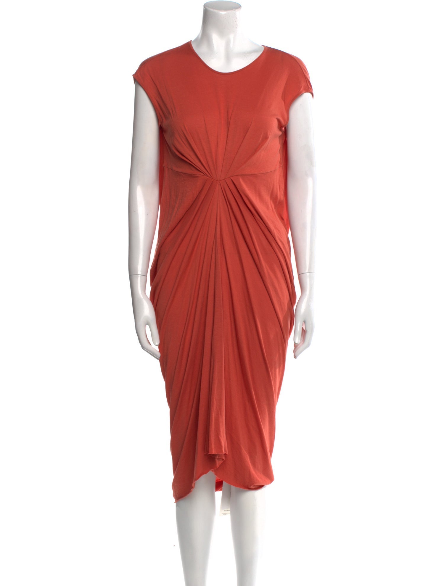 Rick Owens Lilies Crew Neck Long Dress