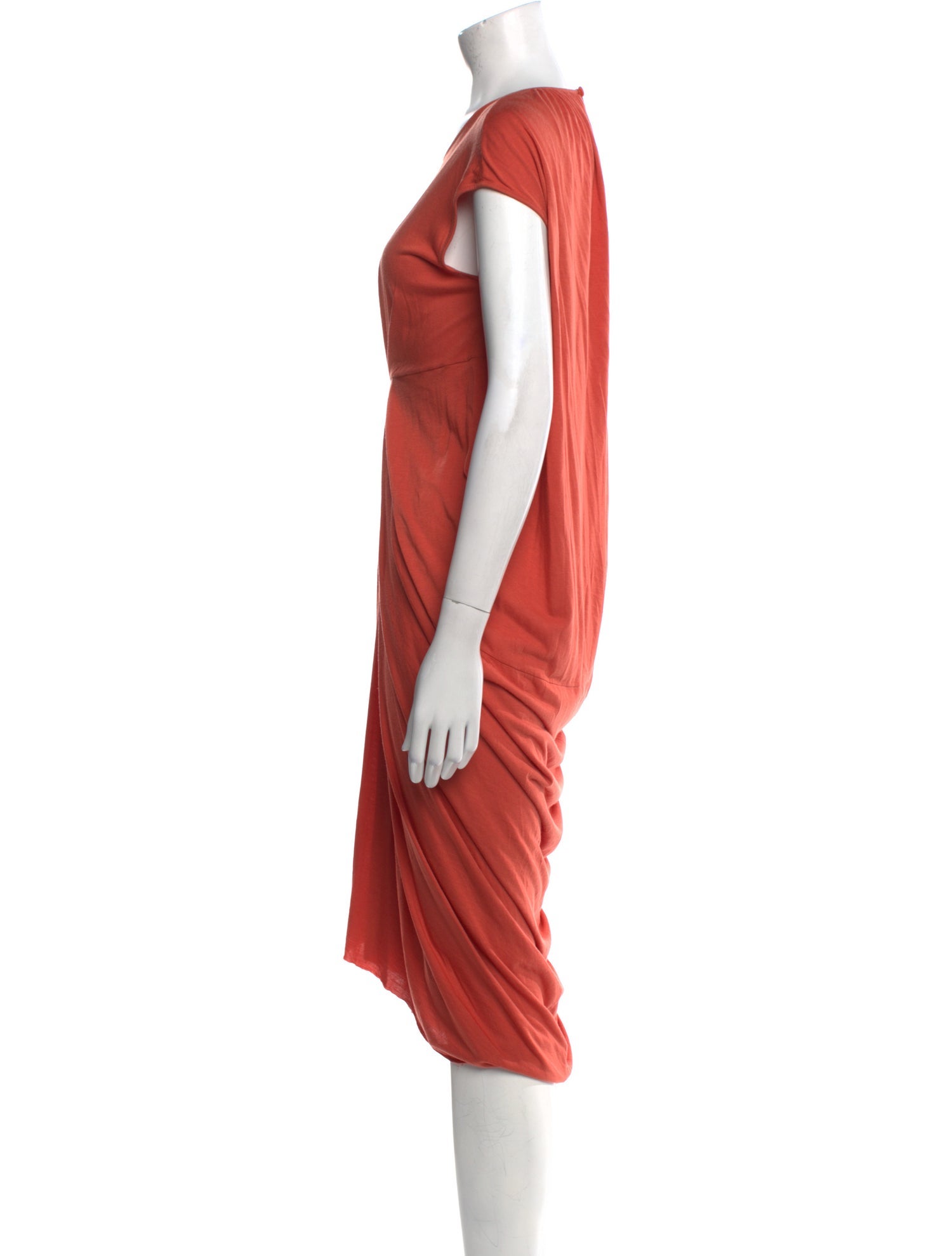 Rick Owens Lilies Crew Neck Long Dress