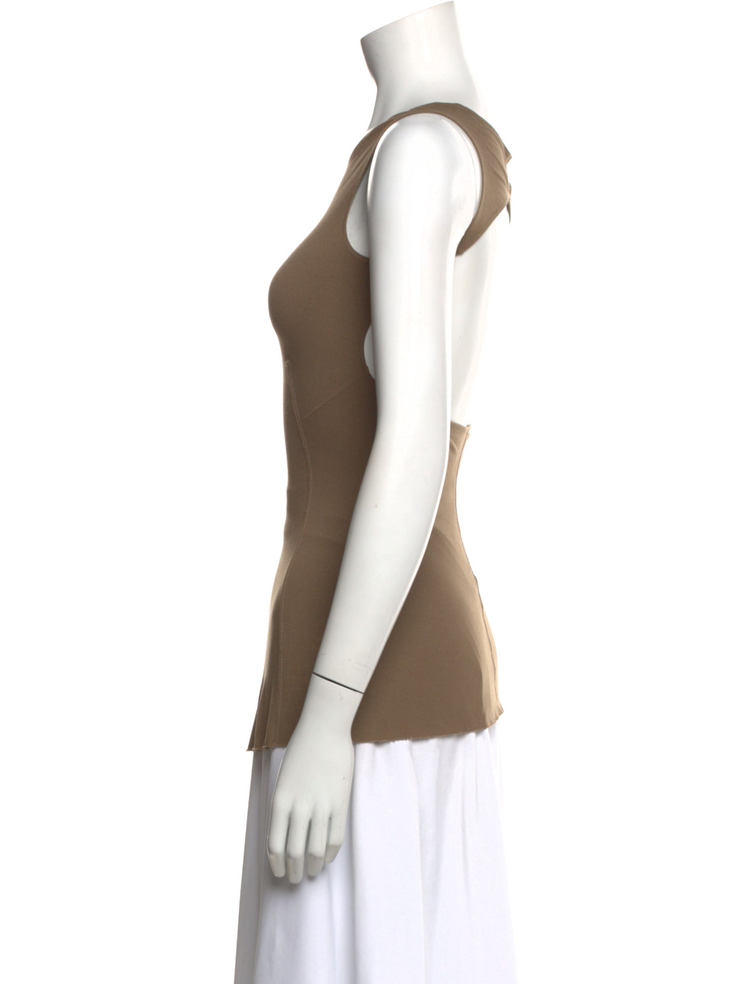 Rick Owens Lilies Crew Neck Sleeveless Top