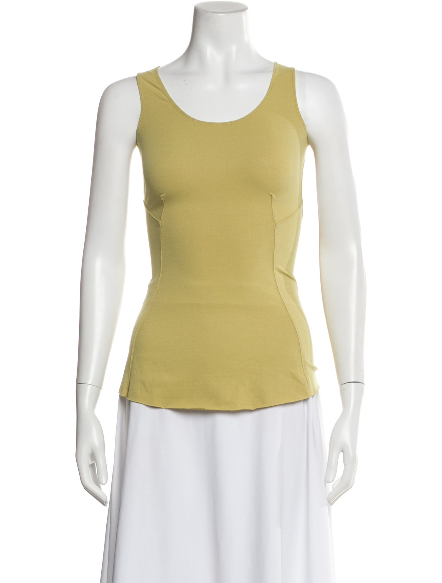 Rick Owens Lilies Scoop Neck Sleeveless Top
