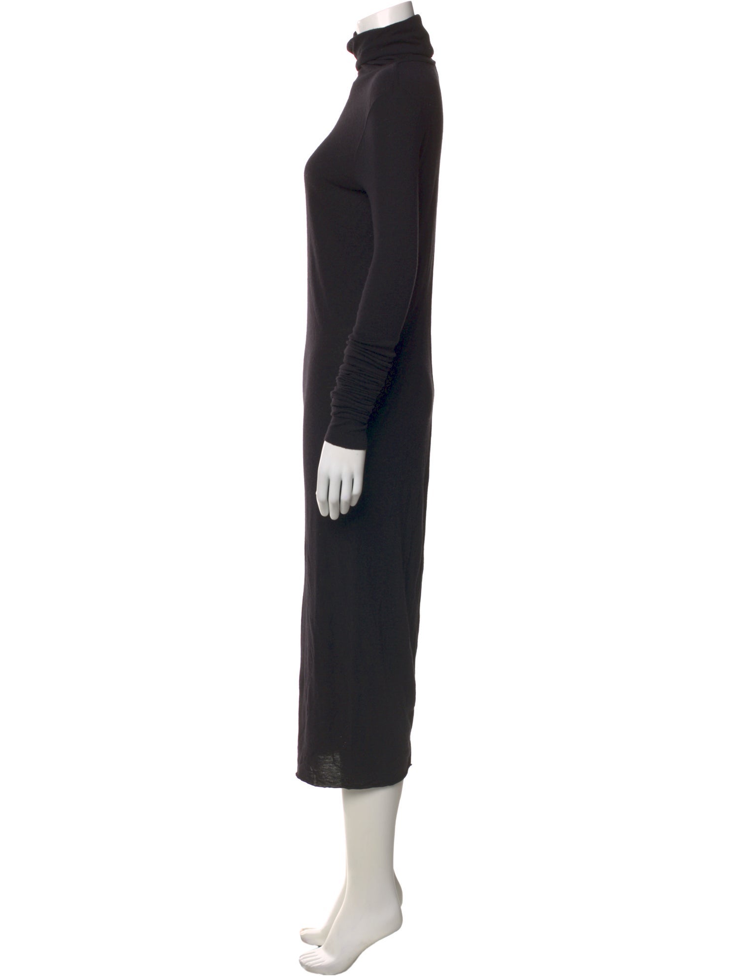 Rick Owens Lilies Turtleneck Midi Length Dress