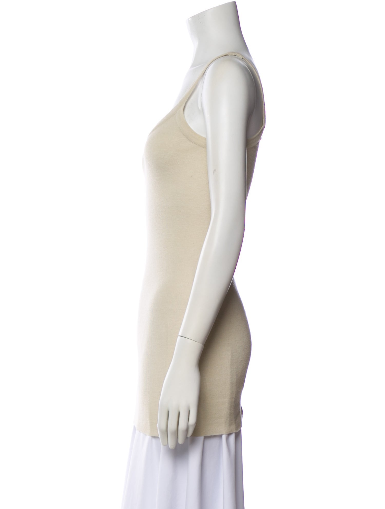 Rick Owens Lilies Scoop Neck Sleeveless Top