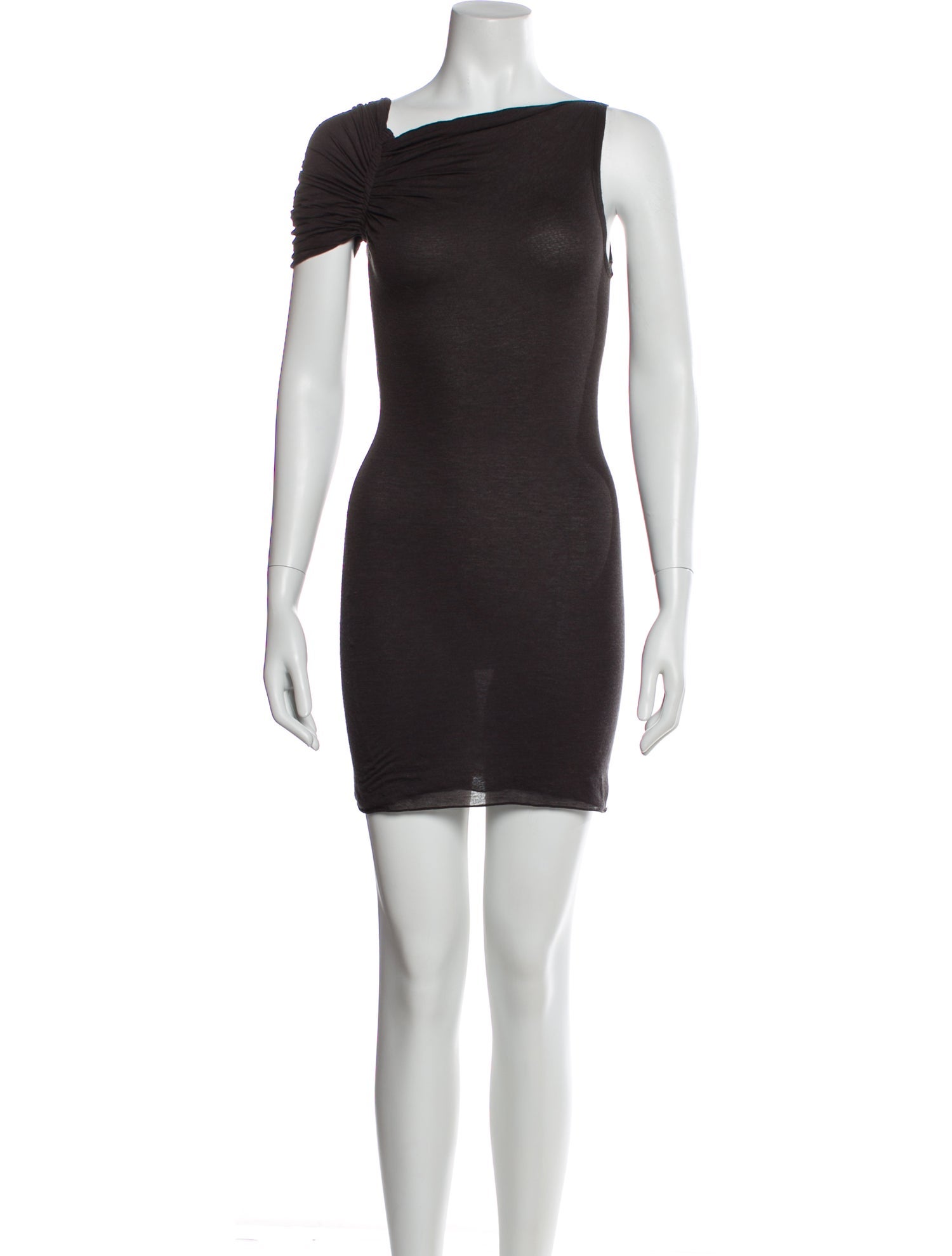 Rick Owens Lilies Cowl Neck Mini Dress