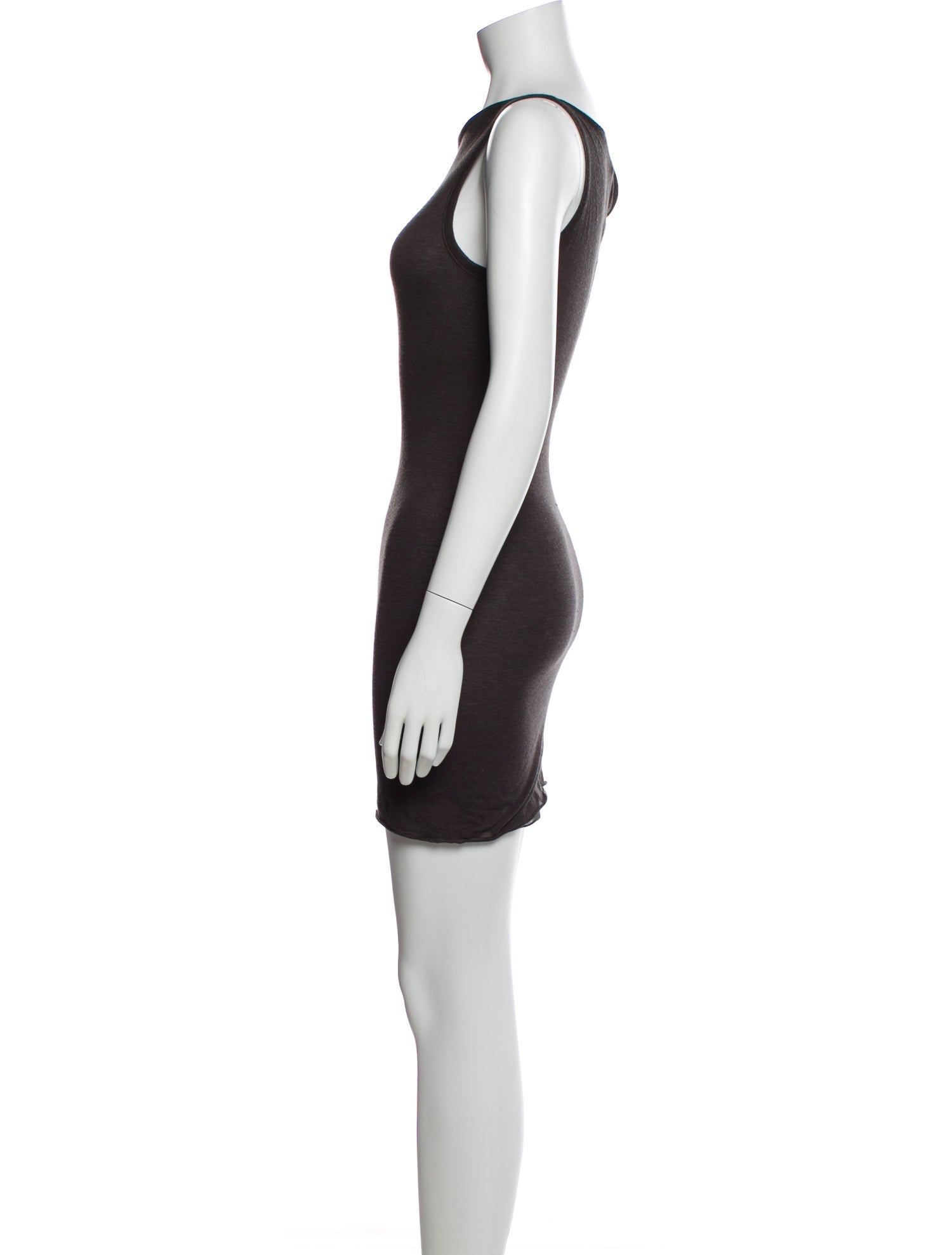Rick Owens Lilies Cowl Neck Mini Dress