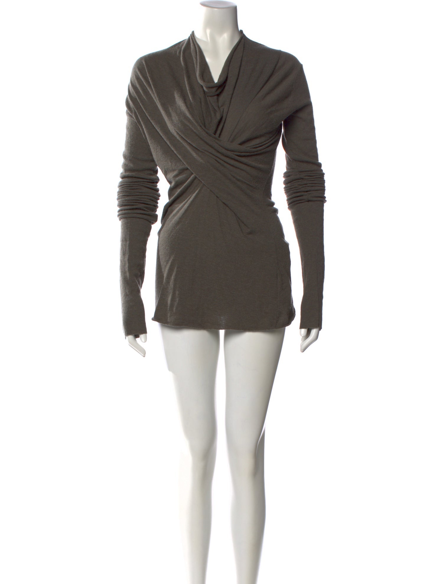 Rick Owens Lilies Cowl Neck Mini Dress