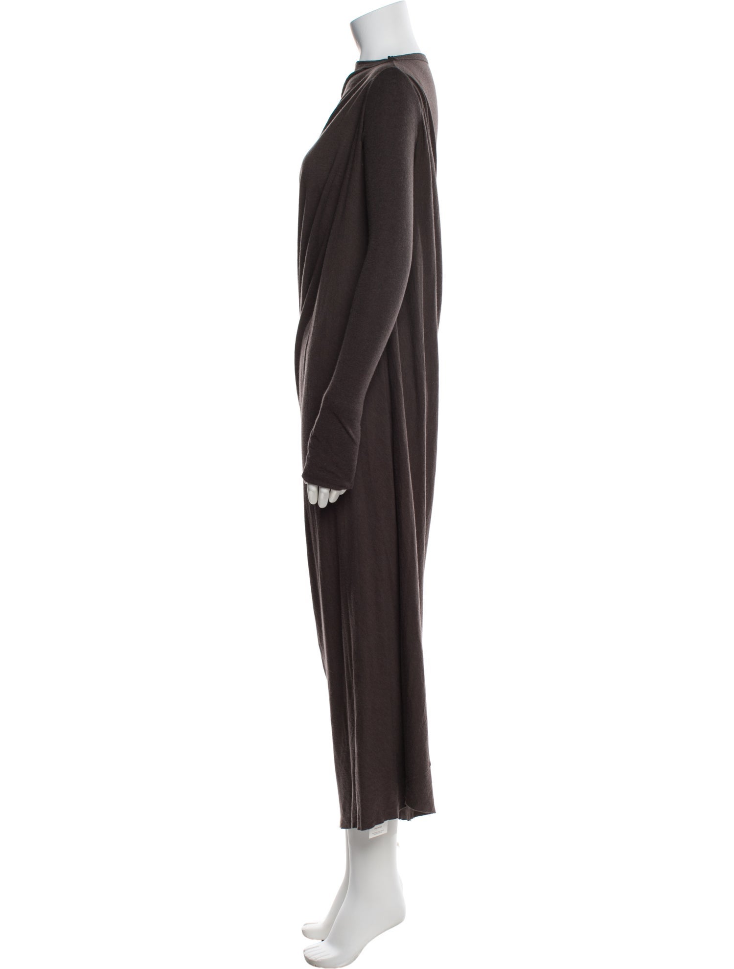 Rick Owens Lilies Cowl Neck Long Dress