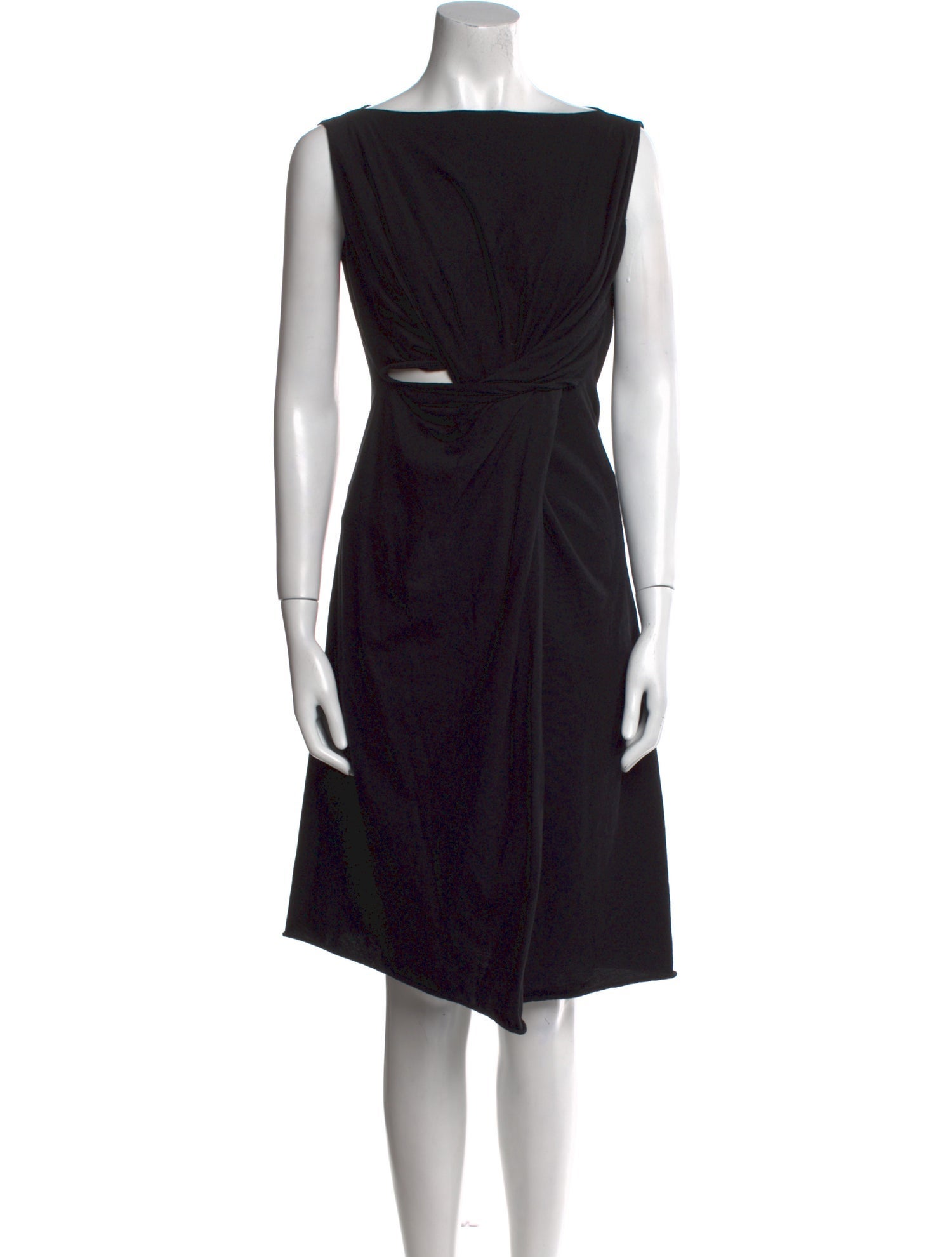 Rick Owens Lilies Bateau Neckline Mini Dress