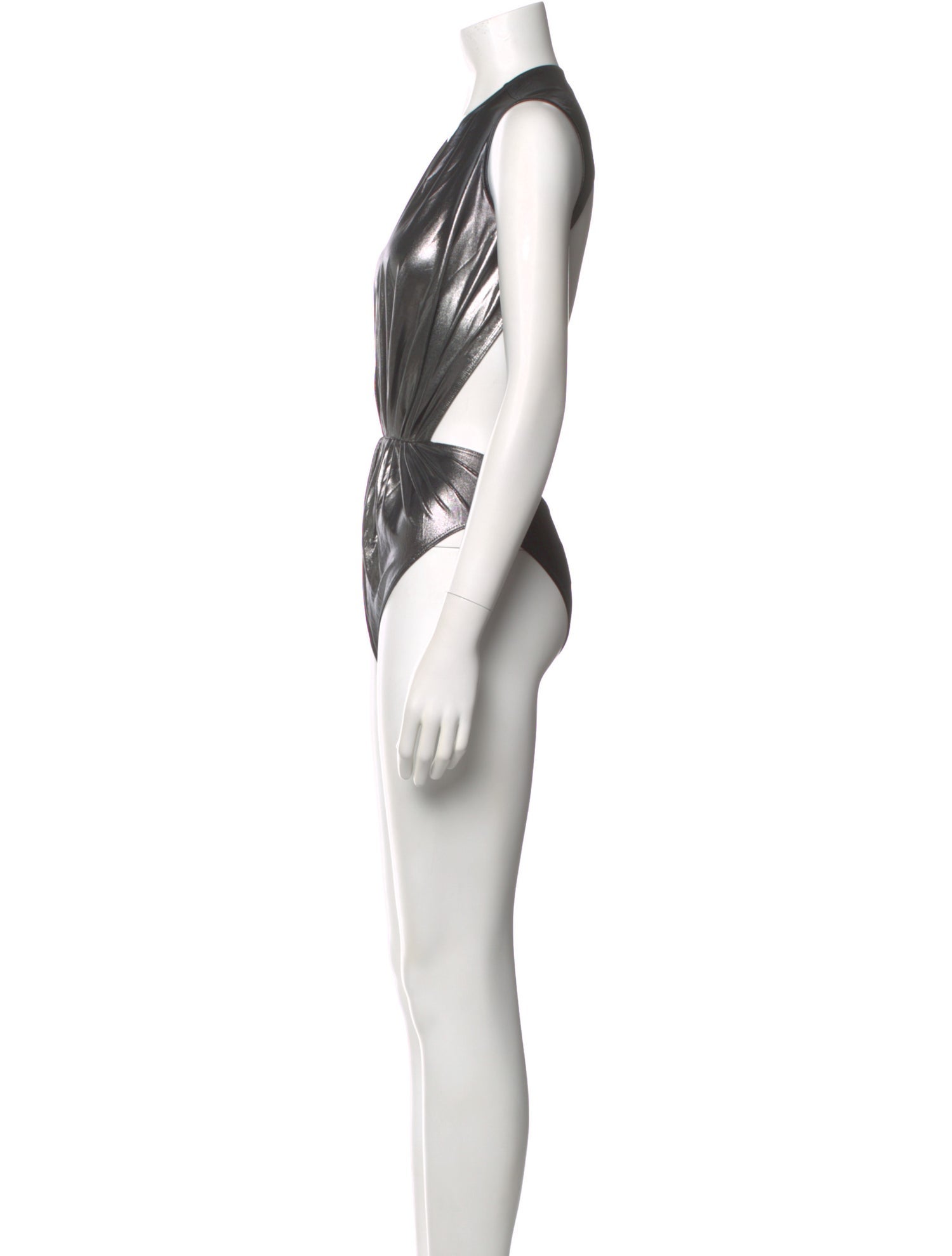 Rick Owens Lilies V-Neck Sleeveless Bodysuit