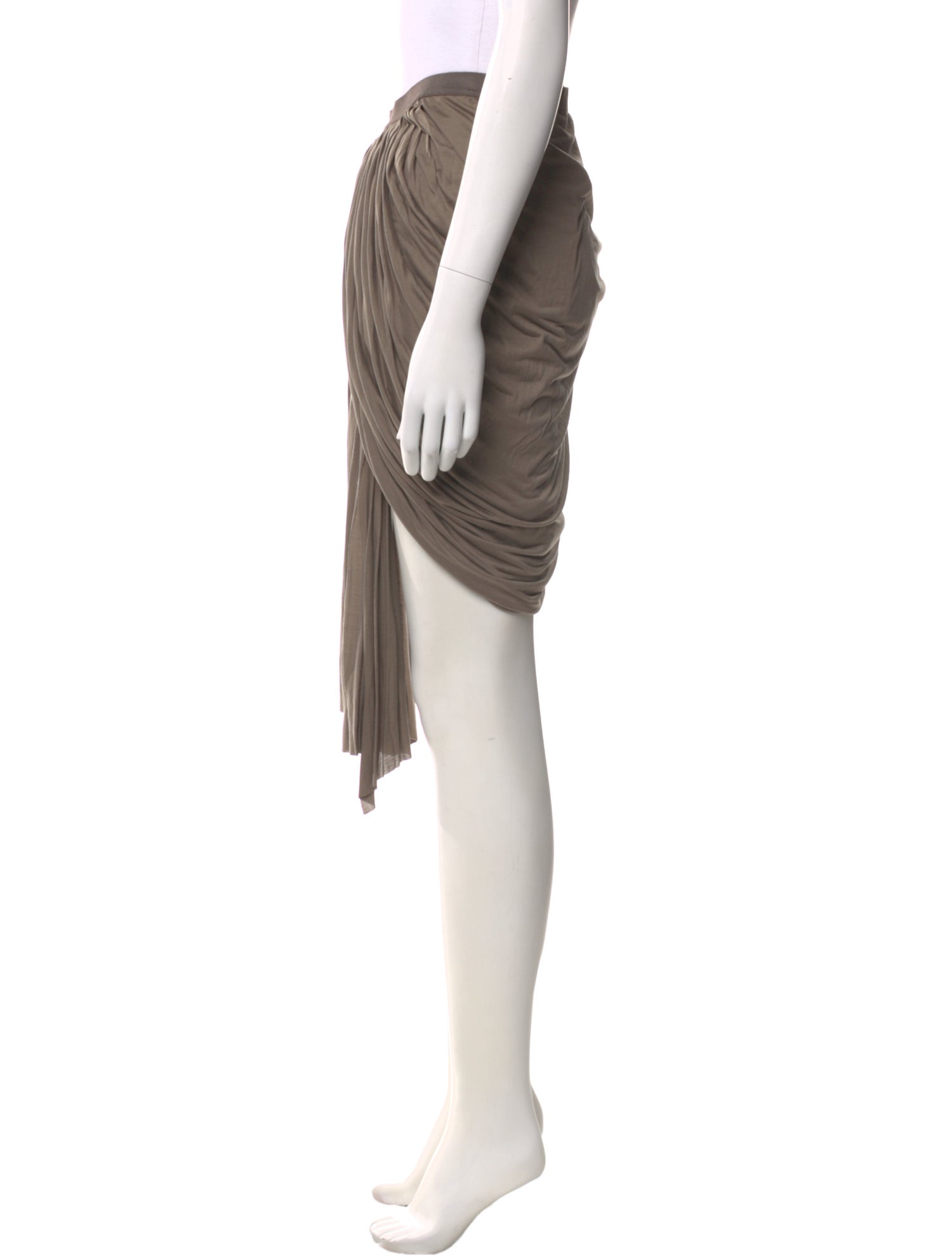 Rick Owens Lilies Silk Knee-Length Skirt